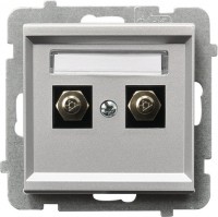 Photos - Socket Ospel Sonata GPE-2R/m/38 silver