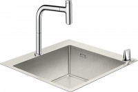 Photos - Kitchen Sink Hansgrohe Sink combi 450 Select 43201800 550х500
