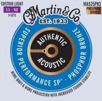 Strings Martin Authentic Acoustic SP Phosphor Bronze 11-52 (3-Pack) 