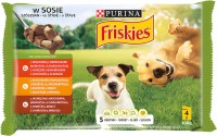 Photos - Dog Food Friskies Adult Beef/Chicken/Lamb in Gravy 4 pcs 4