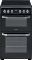 Photos - Cooker Hotpoint-Ariston HD5V93CCB black