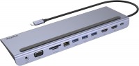 Photos - Card Reader / USB Hub Unitek uHUB 11+ 11-in-1 USB-C Ethernet Hub with MST Triple Monitor (Dual HDMI), 100W PD, Dual Card Reader 