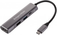 Photos - Card Reader / USB Hub Kruger&Matz KM0400 