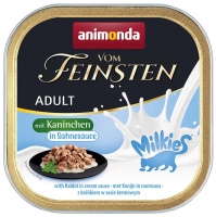 Photos - Cat Food Animonda Adult Vom Feinsten Rabbit in Cream Sauce 100 g 