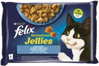 Photos - Cat Food Felix Sensations Jellies Fish 4 pcs 