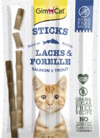 Photos - Cat Food GimCat Sticks Salmon/Trout 20 g 