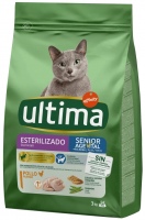 Photos - Cat Food Ultima Senior Sterilised Chicken  3 kg