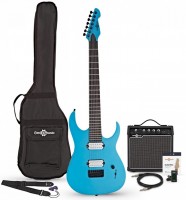 Photos - Guitar Gear4music Harlem S 7-String Electric Guitar + 15W Amp Pack 