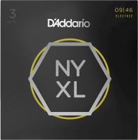 Strings DAddario NYXL Nickel Wound 9-46 (3-Pack) 