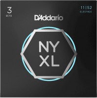 Strings DAddario NYXL Nickel Wound 11-52 (3-Pack) 