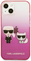 Photos - Case Karl Lagerfeld Gradient Iconic Karl and Choupette for iPhone 13 Mini 