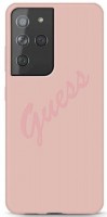 Photos - Case GUESS Script Vintage for Galaxy S21 Ultra 