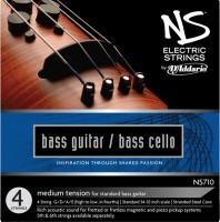 Strings DAddario NS Electric Bass Guitar/Cello 4/4 Medium 
