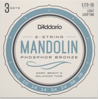 Strings DAddario Phosphor Bronze Mandolin 10-38 (3-Pack) 