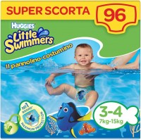 Photos - Nappies Huggies Little Swimmers 3-4 / 96 pcs 