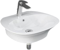 Photos - Bathroom Sink Rak Ceramics Sensation 55 SENWB5501AWHA 550 mm