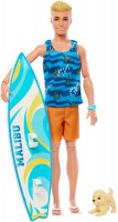 Photos - Doll Barbie Beach Ken Surfer Malibu HPT50 