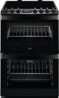 Photos - Cooker AEG CIB6742MCB black