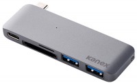 Photos - Card Reader / USB Hub Kanex iAdapt 5-in-1 USB-C Hub 