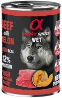 Photos - Dog Food Alpha Spirit Wet Beef/Melon 400 g 1