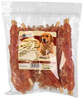 Photos - Dog Food HILTON Chicken Inserted with White Rawhide Stick 500 g 
