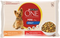 Photos - Dog Food Purina ONE Adult Mini/Small Chicken/Beef 4 pcs 4
