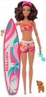 Photos - Doll Barbie Beach Doll Surfboard And Puppy HPL69 