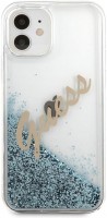 Photos - Case GUESS Glitter Vintage Script for iPhone 12 mini 