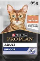 Photos - Cat Food Pro Plan Adult Indoor Salmon Pouch 85 g 