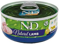 Photos - Cat Food Farmina Natural Adult Lamb 140 g 