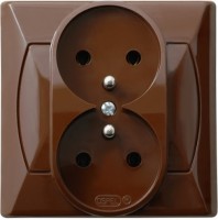 Photos - Socket Ospel Akcent GP-2AZ/24 brown