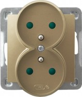 Photos - Socket Ospel Impresja GP-2YRZP/m/28 golden