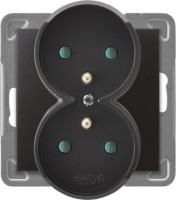 Photos - Socket Ospel Impresja GP-2YRZP/m/50 graphite