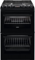 Photos - Cooker Zanussi ZCG43250BA black