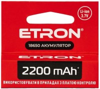 Photos - Battery Etron Ultimate Power 1x18650  2200 mAh