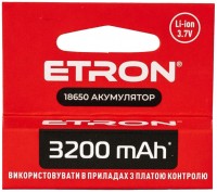Photos - Battery Etron Ultimate Power 1x18650  3200 mAh
