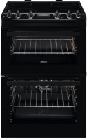 Photos - Cooker Zanussi ZCV66250BA black