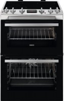 Photos - Cooker Zanussi ZCV66250XA stainless steel