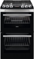 Photos - Cooker Zanussi ZCG43250XA stainless steel