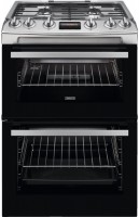 Photos - Cooker Zanussi ZCG63260XE stainless steel