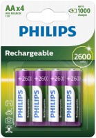 Photos - Battery Philips MultiLife  4xAA 2600 mAh