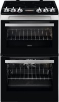 Photos - Cooker Zanussi ZCV46250XA stainless steel