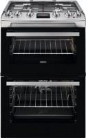 Photos - Cooker Zanussi ZCK66350XA stainless steel