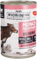 Photos - Cat Food Wiejska Zagroda Adult Monoprotein Cat Canned with Beef  400 g