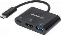 Photos - Card Reader / USB Hub MANHATTAN USB-C HDMI Docking Converter 
