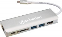 Photos - Card Reader / USB Hub MANHATTAN SuperSpeed USB-C Multiport Adapter 