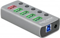 Photos - Card Reader / USB Hub Delock 63263 