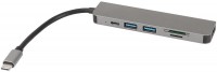 Card Reader / USB Hub Camvate Portable USB Type C Hub Multiport Adapter 6 In 1 
