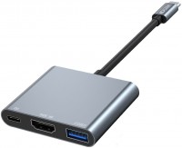 Photos - Card Reader / USB Hub Tech-Protect V1-HUB Adapter 3in1 