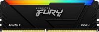Photos - RAM Kingston Fury Beast DDR4 RGB 1x8Gb KF437C19BB2A/8